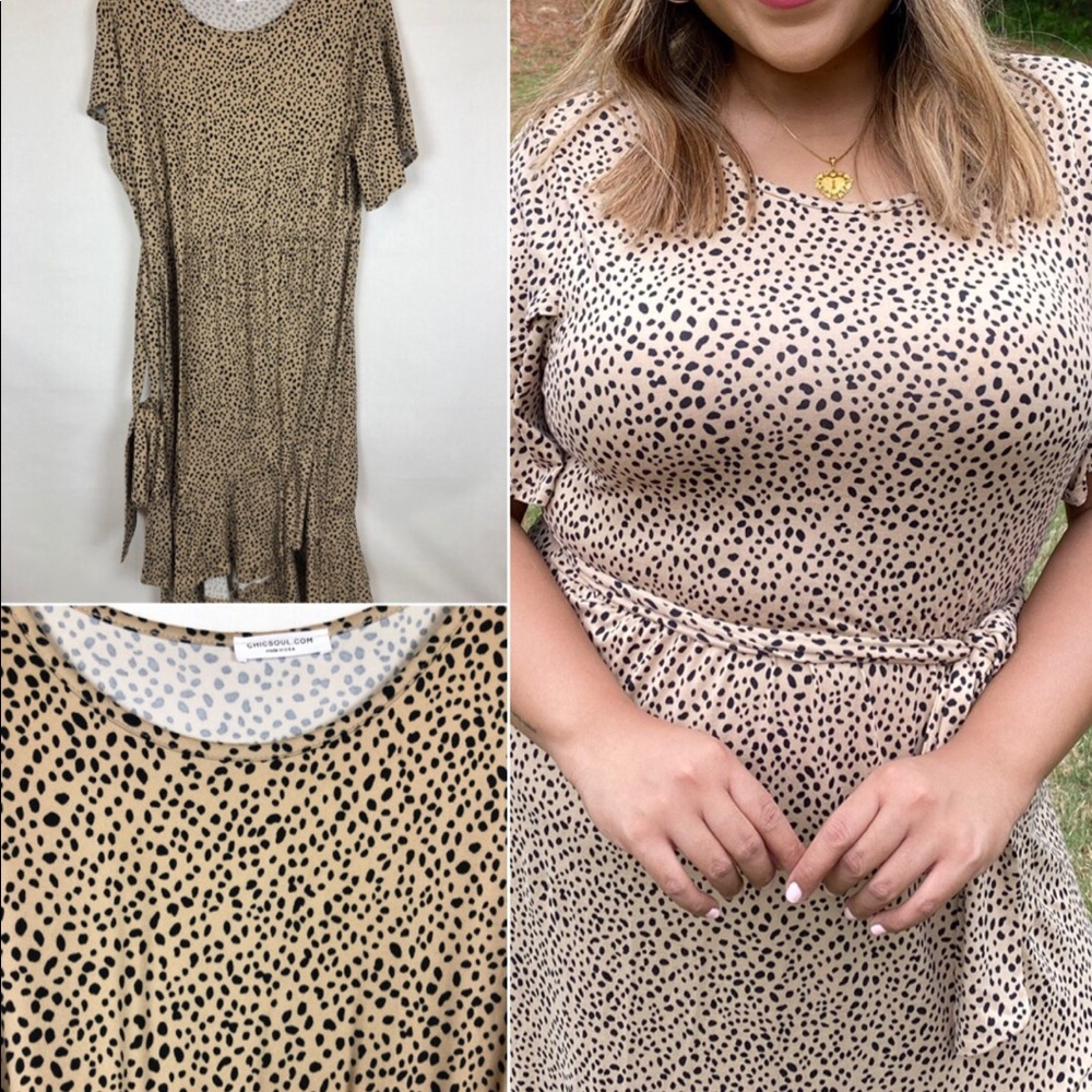 Plussize Cheetah Print Dress